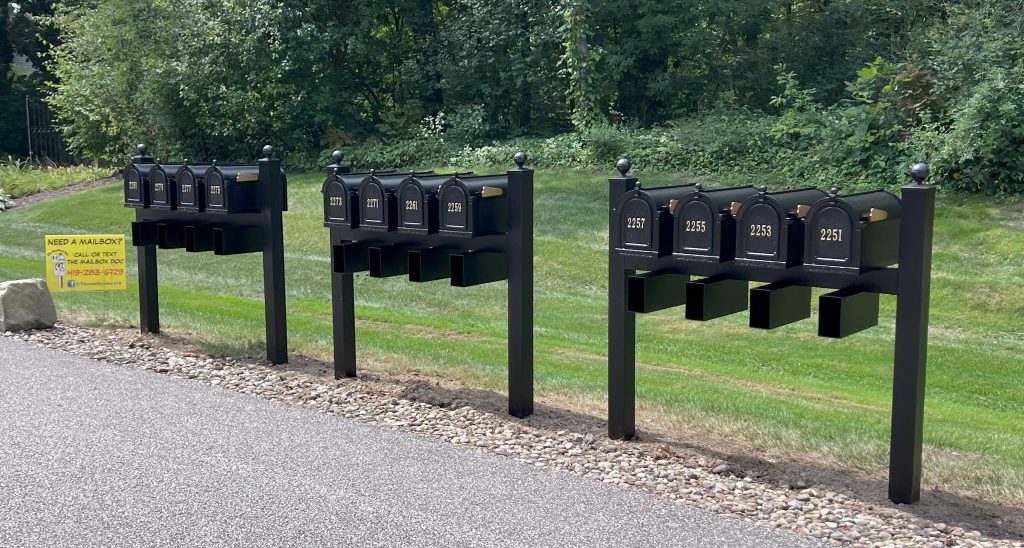 custom neighborhood mailboxes